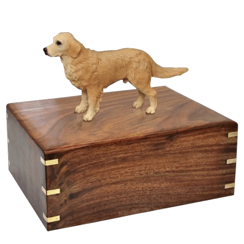 Standing Golden Retriever Doggy Urns